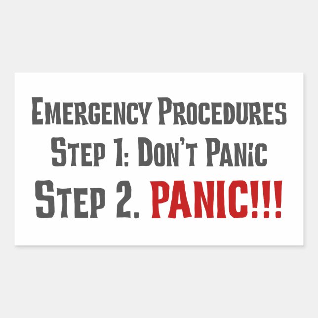 Always Follow Proper Emergency Response Procedures Sticker (Front)