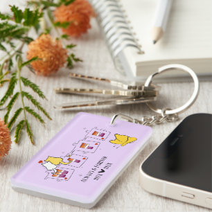 Always & Forever Sunset Lesbian Flag Wife Acrylic Keychain