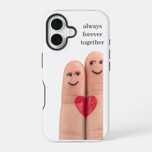 Always Forever Together iPhone 16 Case (Back)
