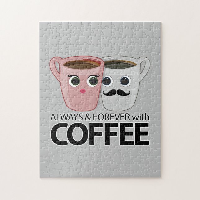 Always & Forever with Coffee Jigsaw Puzzle (Vertical)