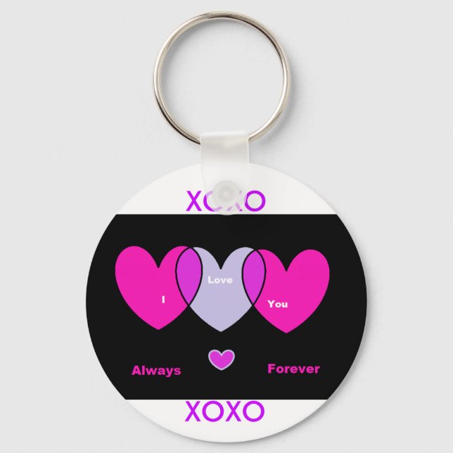 Always forever, XOXO, XOXO Keychain (Front)