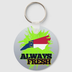 Always Fresh North Carolina Keychain