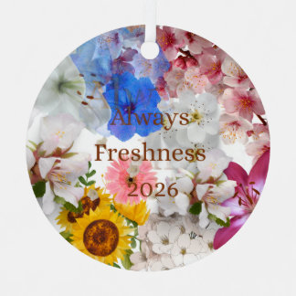 Always Freshness 2026 Floral Christmas Ornament