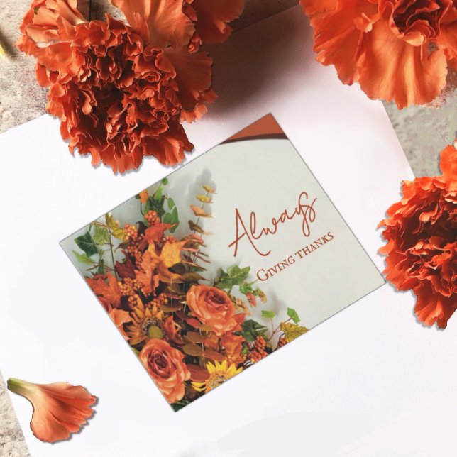 Always Giving Thanks Postcard (Creator Uploaded)