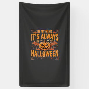 Always Halloween Pumpkin Bat Vector Design_1 Banner