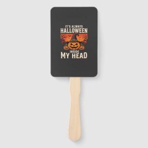 Always Halloween Pumpkin Witch Design_1 Hand Fan