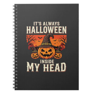 Always Halloween Pumpkin Witch Design_1 Notebook