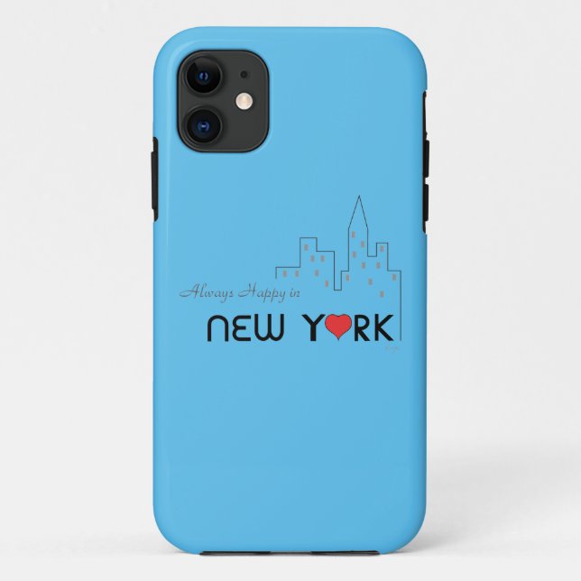 Always Happy in New York Case-Mate iPhone Case (Back)