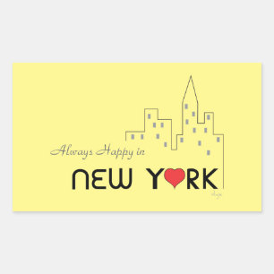 Always Happy in New York Sticker
