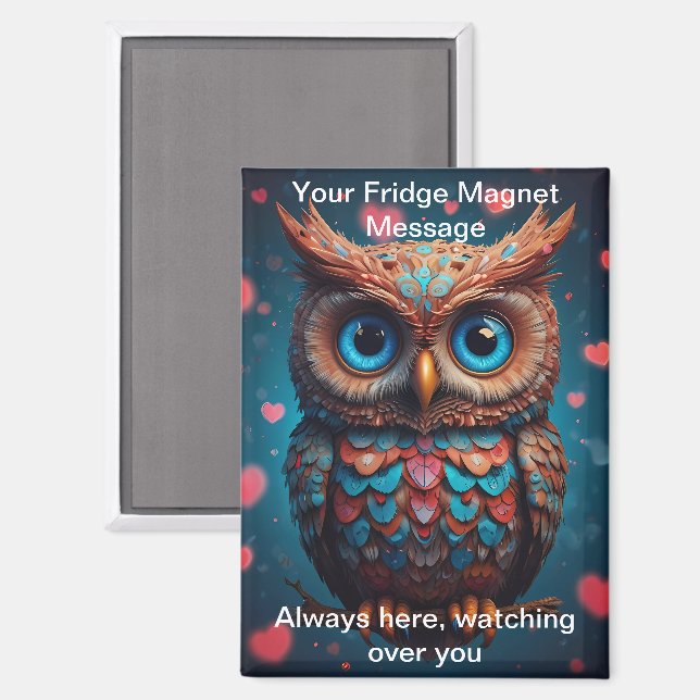 Always here, watching over you fridge magnet (Front/Back)