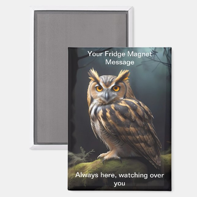 Always here, watching over you fridge magnet (Front/Back)