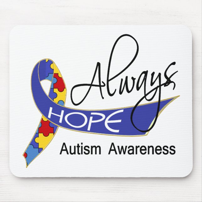 Always Hope Autism Mouse Pad (Front)
