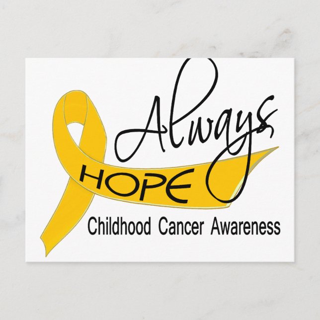 Always Hope Childhood Cancer Postcard (Front)