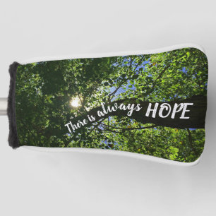 Always Hope Sunlight Through Trees Inspirational Golf Head Cover