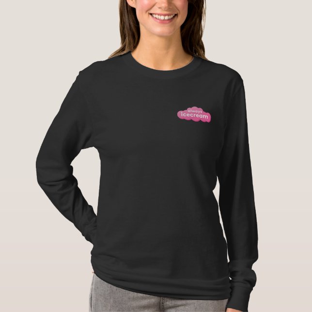 Always Icecream Simple Long Sleeve Logo Shirt (Front)