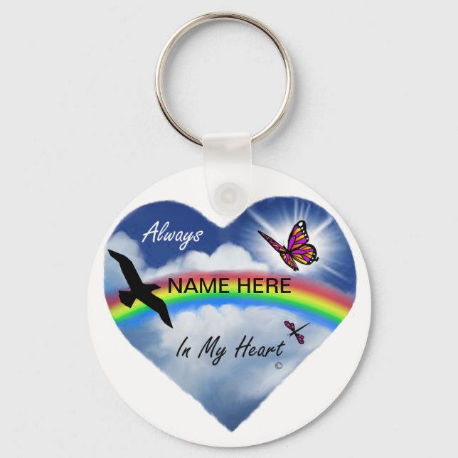 Always In My Heart Keychain (Front)