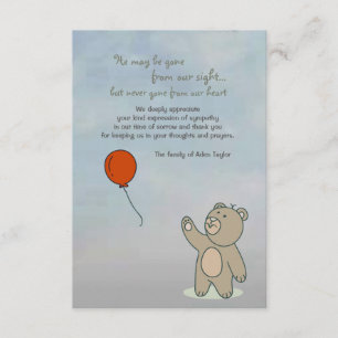 Always in our Heart Bereavement Thank You Card