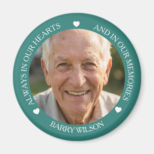Always in our Hearts and Memories Memorial Magnet
