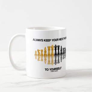 Always Keep Your Next Move To Yourself Chess Humou Coffee Mug