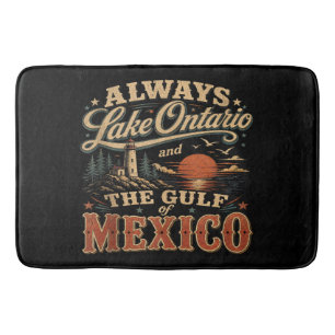 Always Lake Ontario and The Gulf of Mexico Bath Mat
