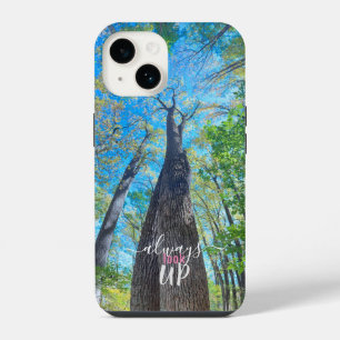 Always Look Up autumn sky and leaves  iPhone 14 Case