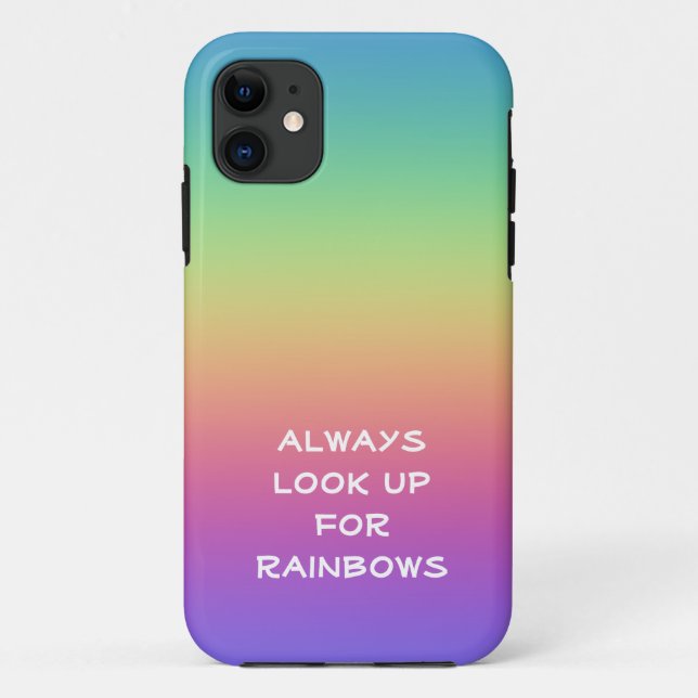 Always Look Up for Rainbows Case-Mate iPhone Case (Back)
