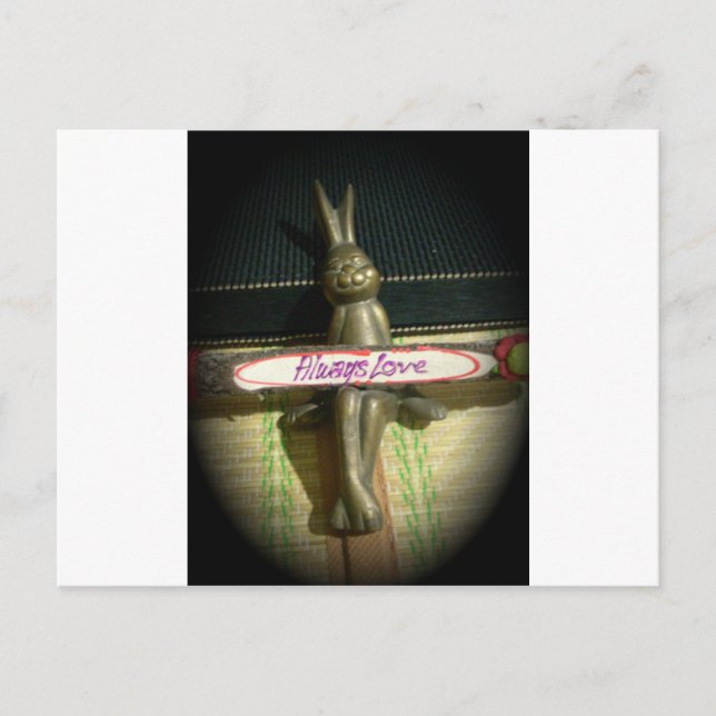 Always Love Inspirational Rabbit Art Print Design Postcard (Front)