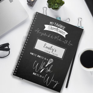 Always Made With Love Typography Recipe Collection Notebook