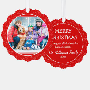 Always Merry Christmas Ornament Card