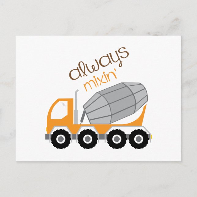 Always Mixin Postcard (Front)