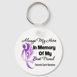Always My Hero In Memory Best Friend - Pancreatic Keychain