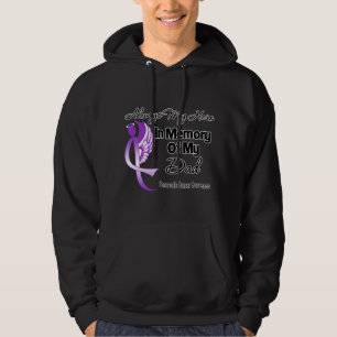 Always My Hero In Memory Dad - Pancreatic Cancer Hoodie