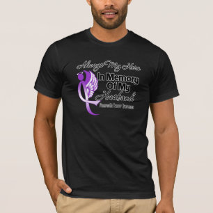 Always My Hero In Memory Husband Pancreatic Cancer T-Shirt