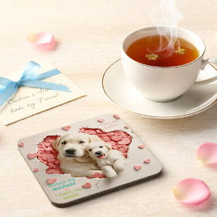 Always my Mother -Dog Mum & Baby  Coaster