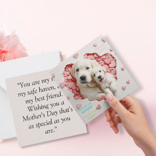 Always my Mother -Dog Mum & Baby Mother's day Card