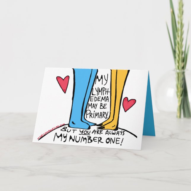 "Always Number One" Primary Lymphedema Card (Front)