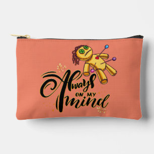 Always on My Mind Funny Halloween Voodoo Doll Accessory Pouch