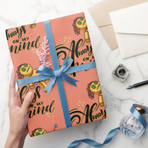 Always on My Mind Funny Halloween Voodoo Doll Wrapping Paper