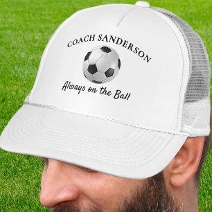'Always on the Ball' Football Soccer Coach Custom Trucker Hat
