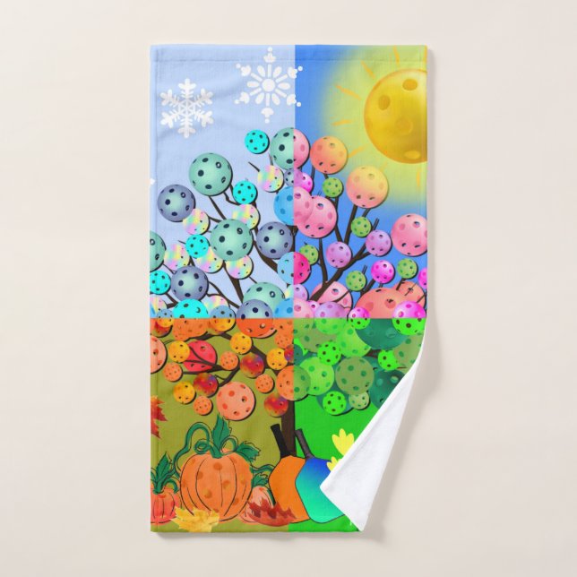 Always Pickleball Season Winter Spring Summer Fall Hand Towel (Hand Towel)