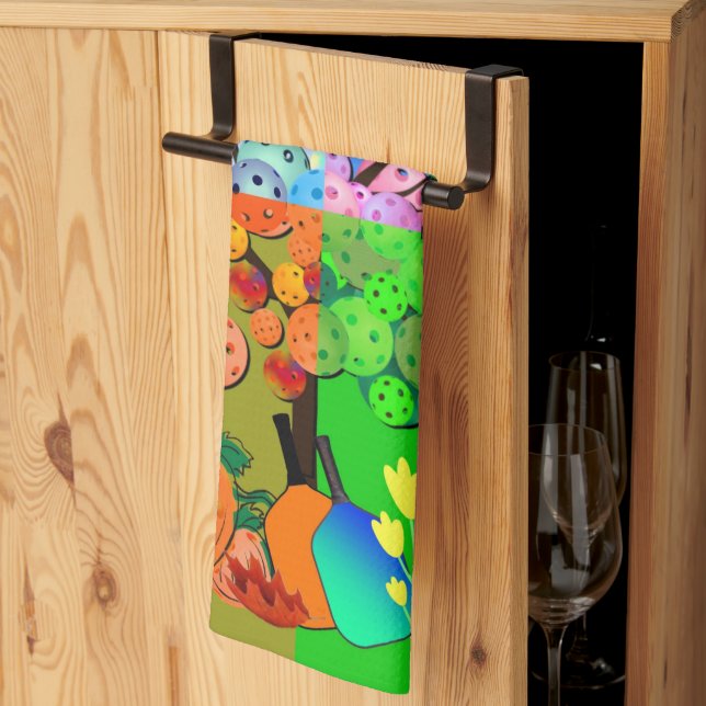 Always Pickleball Season Winter Spring Summer Fall Kitchen Towel (Thirds Fold)