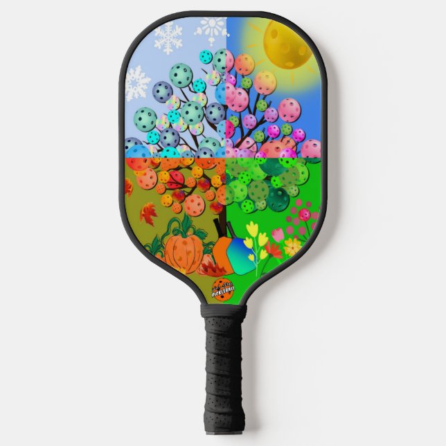 Always Pickleball Season Winter Spring Summer Fall Pickleball Paddle (Front)