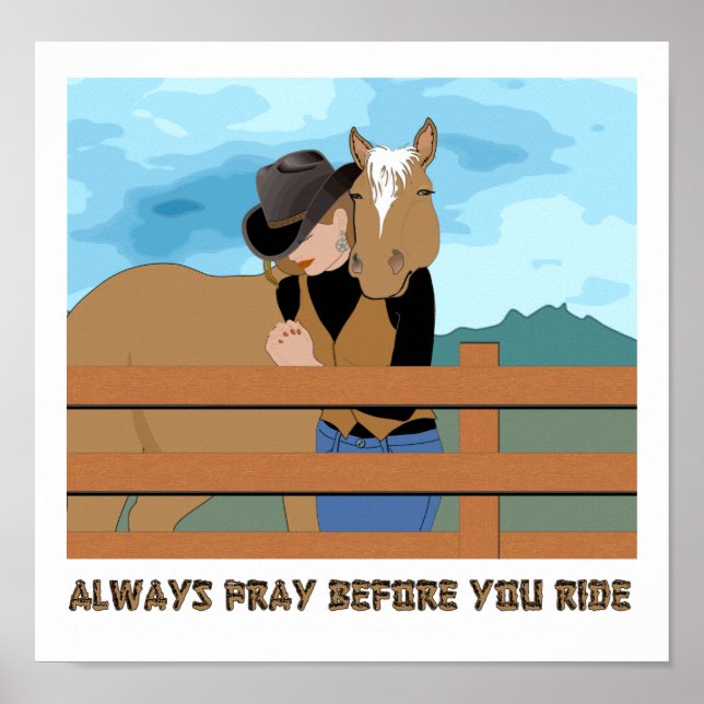 Always Pray Before You Ride POSTER (Front)