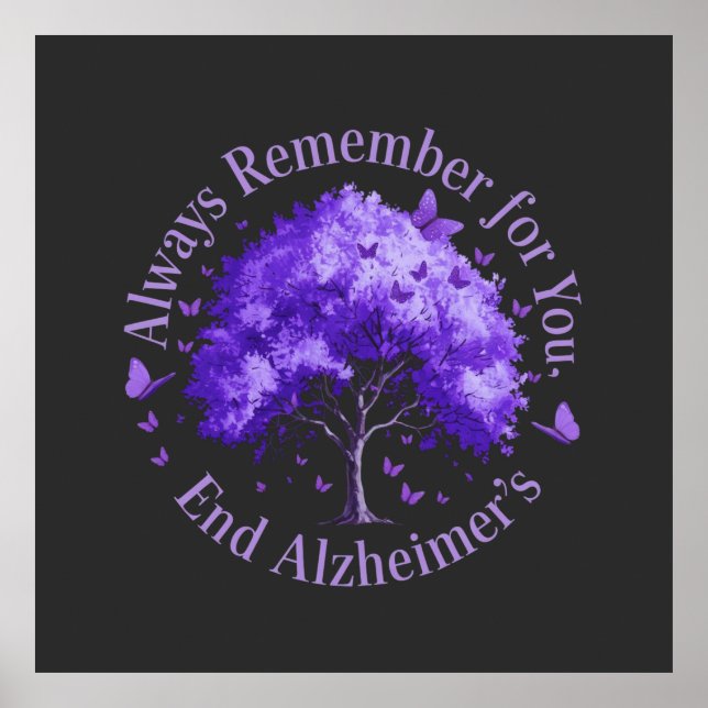 Always Remember: For You, End Alzheimer's  Poster (Front)