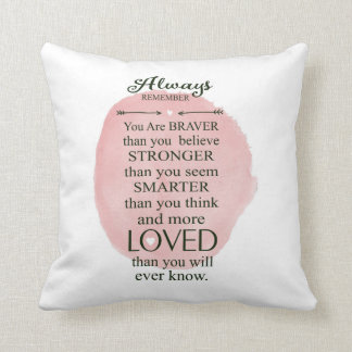 Always Remember You Are Loved More Than You Know Throw Pillow
