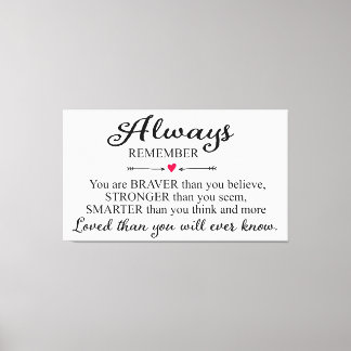 Always Remember You Are Loved Wall Print