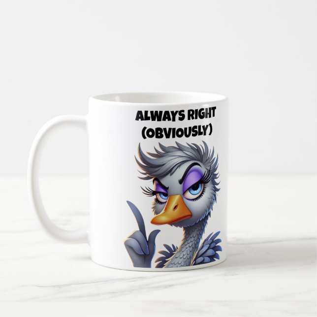 Always Right Obviously Mom Coffee Mug (Left)