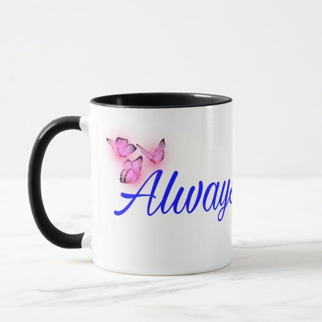Always – Romantic Minimalist Mug (Left)