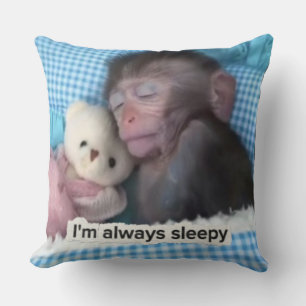 Always sleepy mood pillow