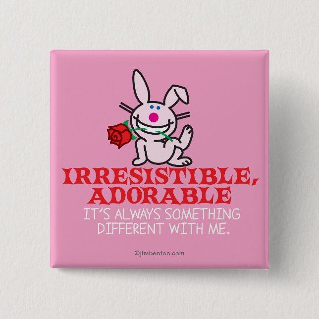 Always Something Different 2 Inch Square Button (Front)